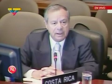 El representante permanente de Costa Rica en la OEA
