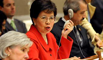 La directora general de la Organización Mundial de la Salud, Margaret Chan