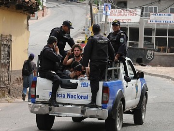 Muestra de la represión en Honduras