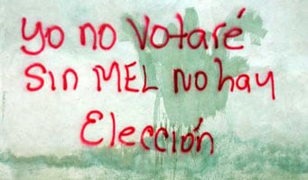 Candidatos hondureños dudan de la legalidad de las eleccones, ya que se celebrarán sin que se haya restituido en su cargo al presidente constitucional, Manuel (Mel) Zelaya.