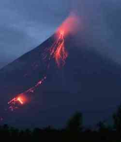 Volcán Mayón. Filipinas