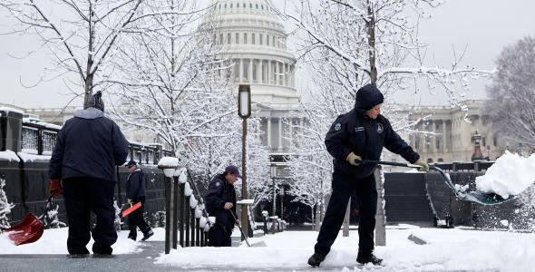 Severa tormenta de nieve en Washington