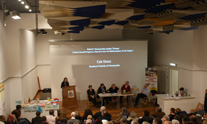 En el Salón Bolivariano de Londres se realizó la conferencia en solidaridad con Venezuela.