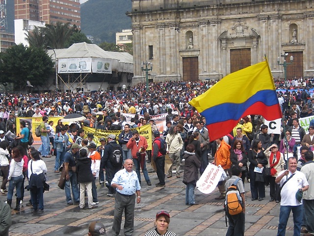 La Plaza de Bolívar de Bogotá será  el punto final de concentración de la marcha