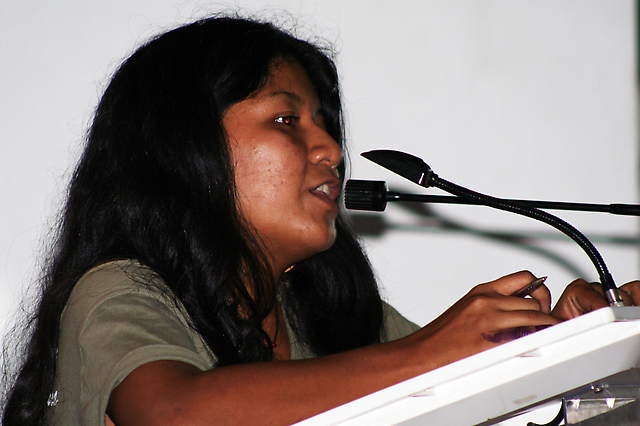 Andrea Pacheco, joven revolucionaria integrante de la Coordinación Nacional de Marea Socialista