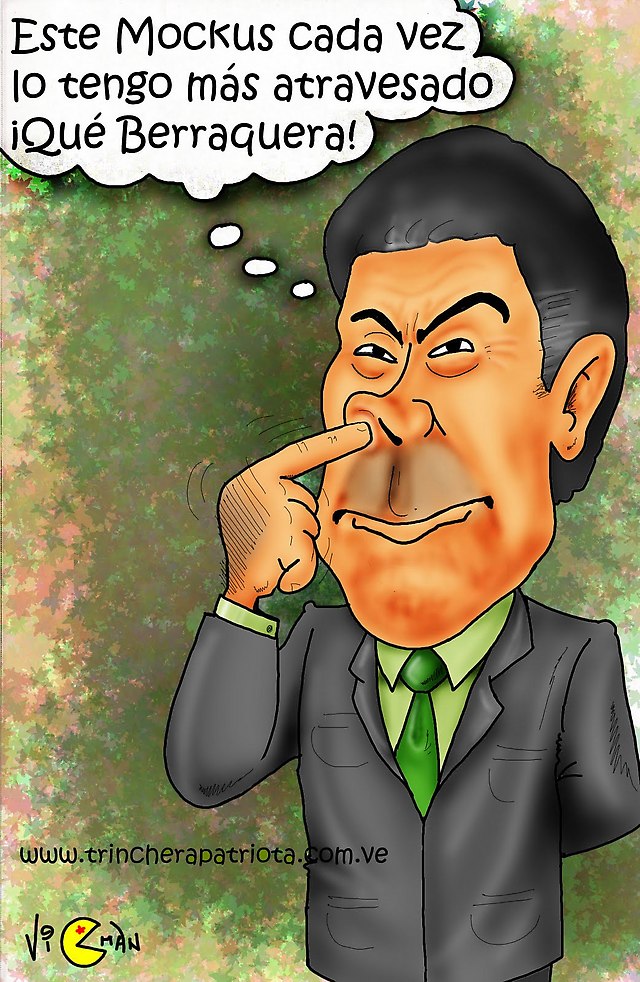 (La caricatura de Vicman) El Mockus del Santos