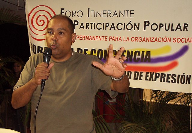 Juan Contreras del colectivo Coordinadora Simón Bolívar de la parroquia 23 de Enero en Caracas