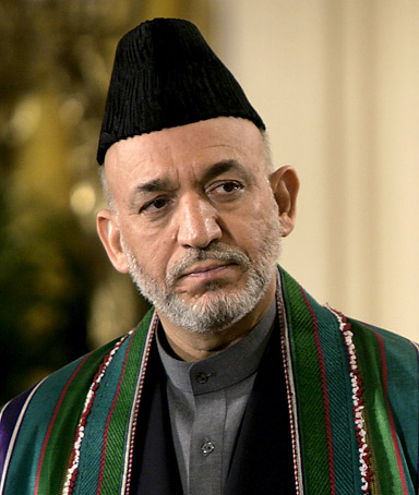 El presidente de Afganistán Hamid Karzai