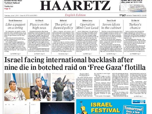 Prensa israelí tras el ataque a la flotilla de la libertad