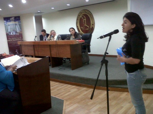 Lilian Sanguino durante su intervención ante la Comisión Permanente de Educación de la Asamblea Nacional