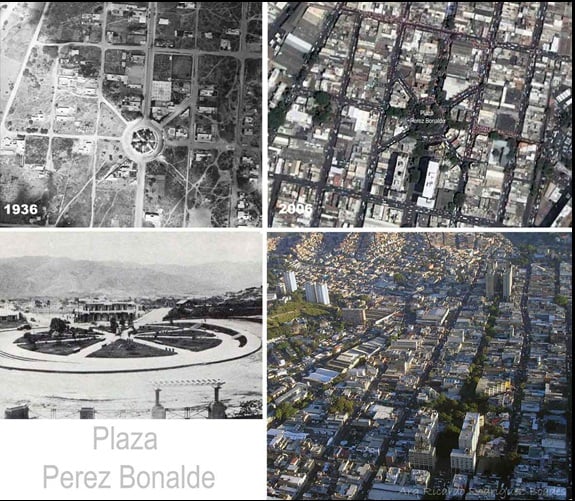 Boulevard de Catia y la Plaza Pérez Bonalde (diferentes tomas y épocas)