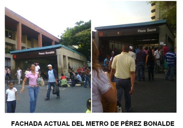Entradas del Metro Pérez Bonalde (Boulevard de Catia)