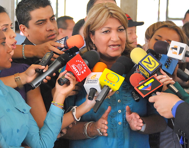 Yelitza Santaella, miembro de la Dirección Nacional del PSUV.