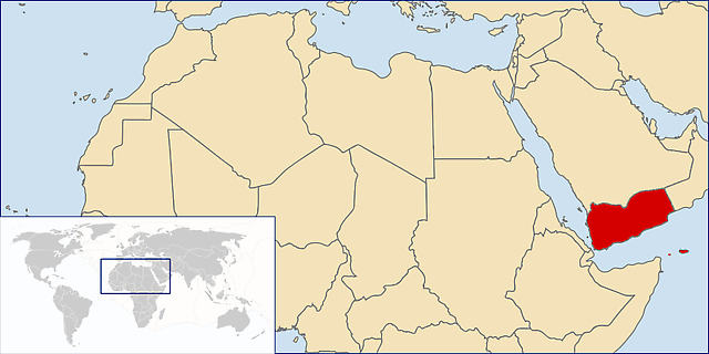 Ubicación geográfica de Yemen