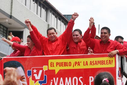Chavez respalda los candidatos del PSUV en el Táchira