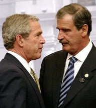Vicente Fox con Bush Jr