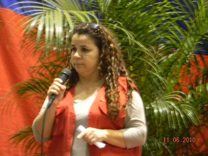 Diputada Iris Varela anuncia lanzamiento de nueva corriente del PSUV-en el foro realizado el sabado en el estado Táchira