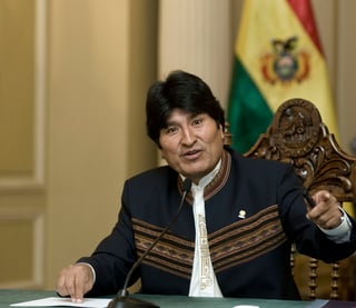 El presidente de Bolivia Evo Morales
