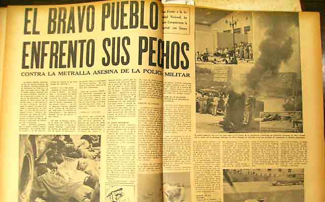 Artículo de Tribuna Popular sobre los sucesos del año 1958