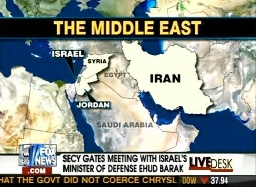 Lo confunde con Irak en el mapa.