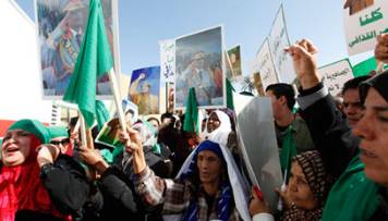 Manifestaciones contra Gadafi en Libia