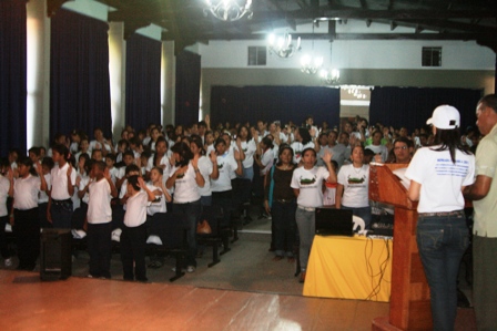 Acto de juramentación de la Brigada Cubagua 2011 en Nueva Esparta