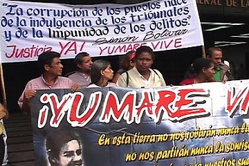 Familiares de las víctimas de la masacre de Yumare