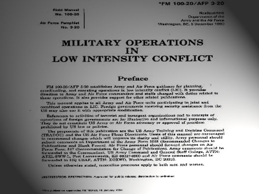 La doctrina militar estadounidense para los conflictos de baja intensidad