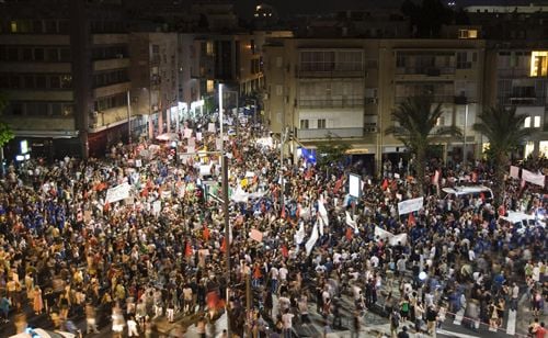 Masivas protestas en Israel