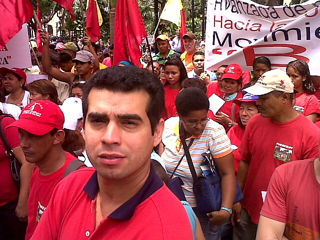 Gustavo Martínez, de la UNETE, Secretario General del Sindicato de Trabajadores de Fama de América y miembro de Marea Socialista