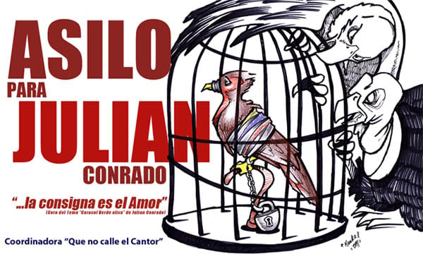 Libertad y asilo para Julian Conrado