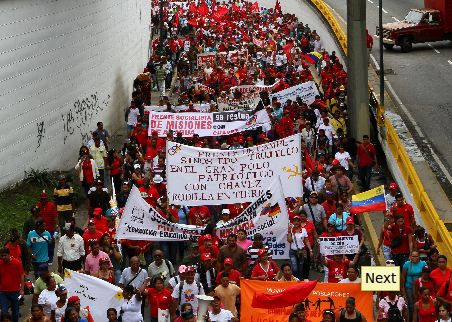 Marcha del Polo Patriótico en Caracas