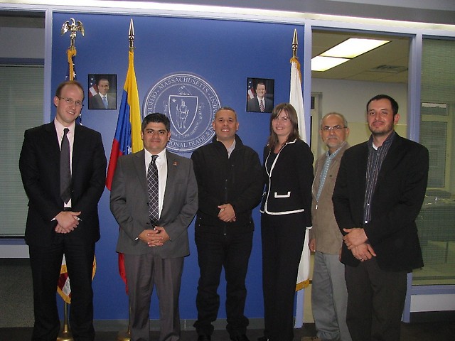 Departamento de Comercio Internacional de Massachusetts recibió a la delegación venezolana