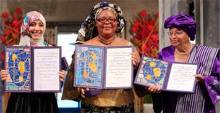 La presidenta de Liberia dedica su Nobel de la Paz a la mujer
Ellen Johnson Sirleaf recoge el galardón junto a Leymah Roberta Gbowee y la yemení Tawakkol Karman, premiadas por su contribución a la igualdad de género
