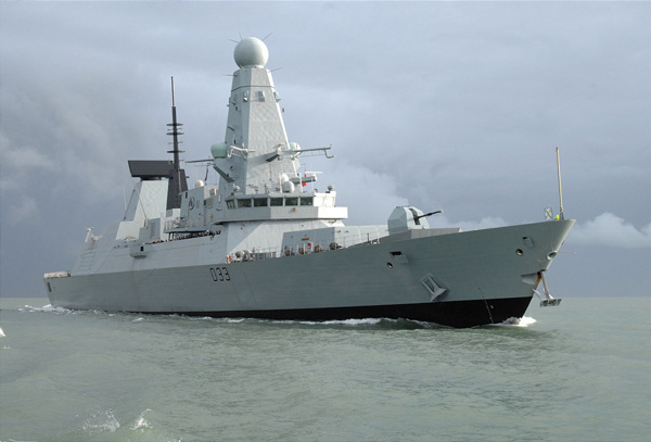 El destructor HSM Dauntless, patrulló las aguas del Atlántico Sur en la primera mitad de 2012.