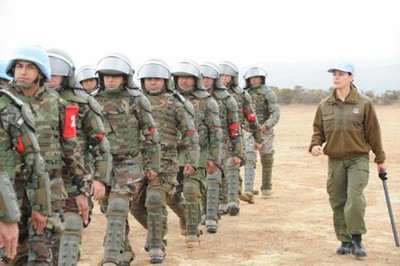 En la base militar se entrenan a Fuerzas de Seguridad chilena.