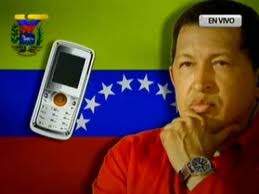 Chavez via telefonica con la dirección del PSUV que está en Mérida