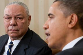 Obama y Colin Powell
