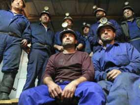 Los mineros de españa en pie de lucha
