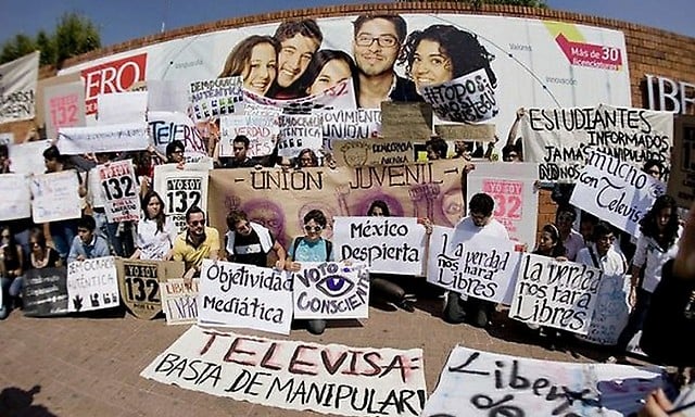 Desde el 18 de mayo se realizan continúas manifestaciones antiPeña Nieto y contra manipulación informativa 