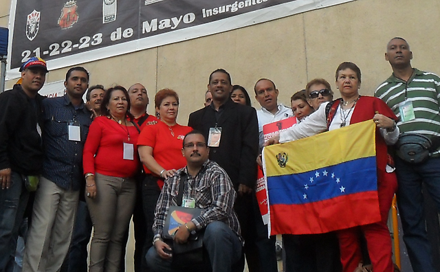 Delegados sindicales venezolanos en México
