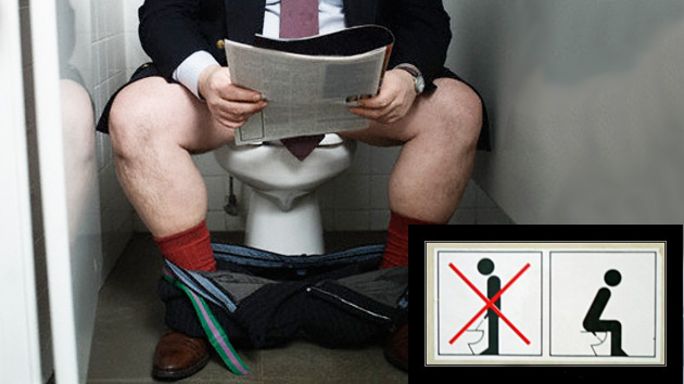 Los políticos afirman que miccionar sentado reduce el riesgo de enfermedades de próstata y alarga la vida sexual de los varones