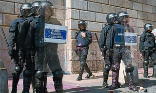 Arrestos y represión en Badalona