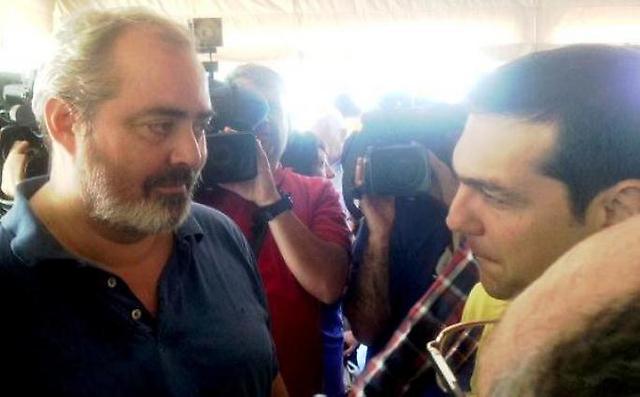 El Diputado argentino Alejandro Bodart y Alexis Tsipras virtual Primer Ministro de Grecia