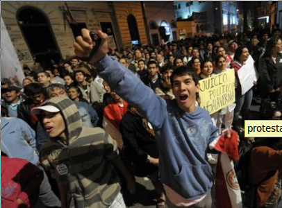Protestas contra gobierno golpista abarcaron hoy 10 departamentos paraguayos