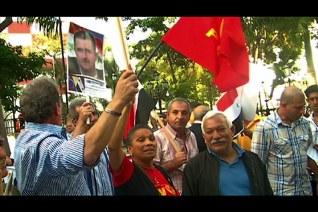 Solidaridad con Siria en La Plaza Bolívar de Caracas