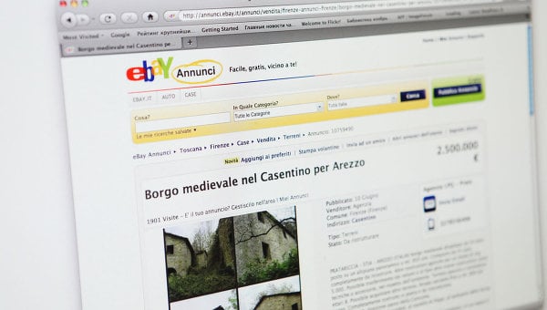 Aldea medieval italiana puesta en venta en Internet por US$3 millones