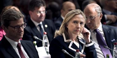Clinton en la reunión del "grupo de Amigos de Siria"