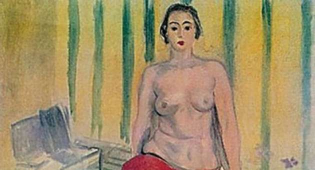 La obra del pintor francés Henry Matisse Odalisca con pantalón rojo