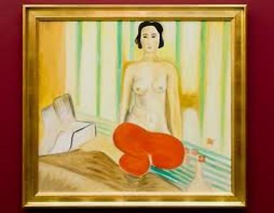"Odalisca con pantalón rojo" de Matisse
